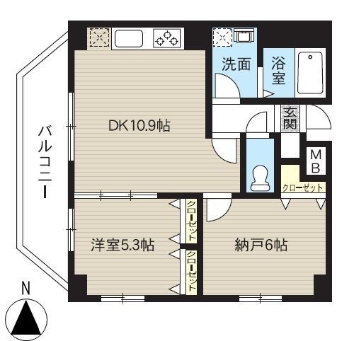カルム日暮里レジデンス 701の間取り