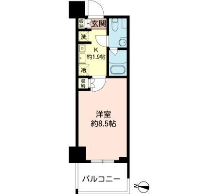 MFPRコート木場公園 803の間取り