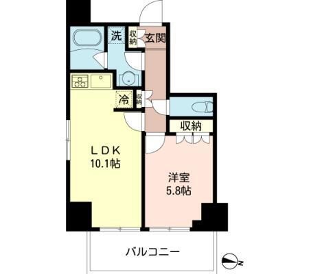MFPRコート木場公園 322の間取り