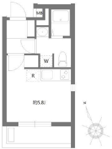 アリカ大森3 0202の間取り