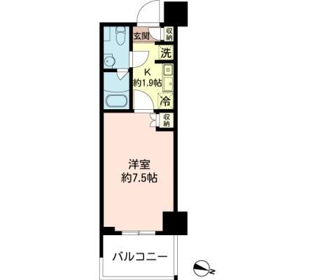 MFPRコート木場公園 414の間取り