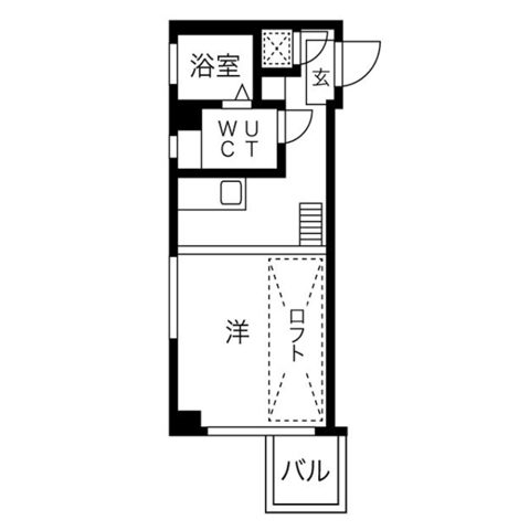 トライアングル旗の台 206の間取り
