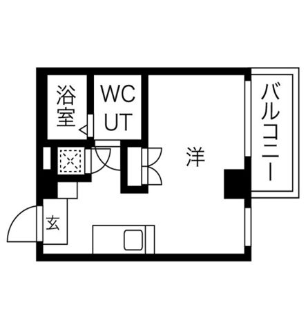トライアングル旗の台 302の間取り