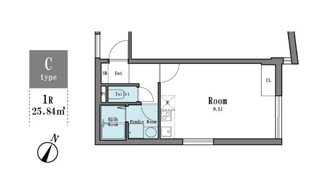 LEGALAND三軒茶屋ANNEX 203の間取り