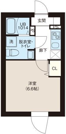 レピュア町屋レジデンスⅡ 101の間取り