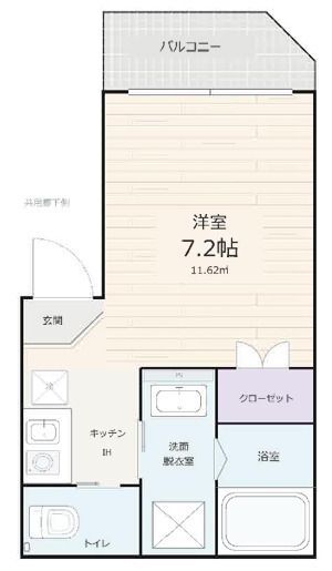 ソレイユ西大井 202の間取り
