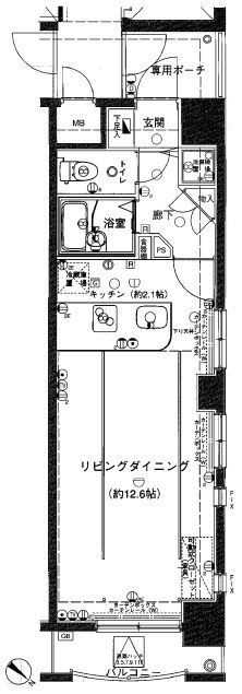 ラグジュアリーアパートメント文京根津 502の間取り