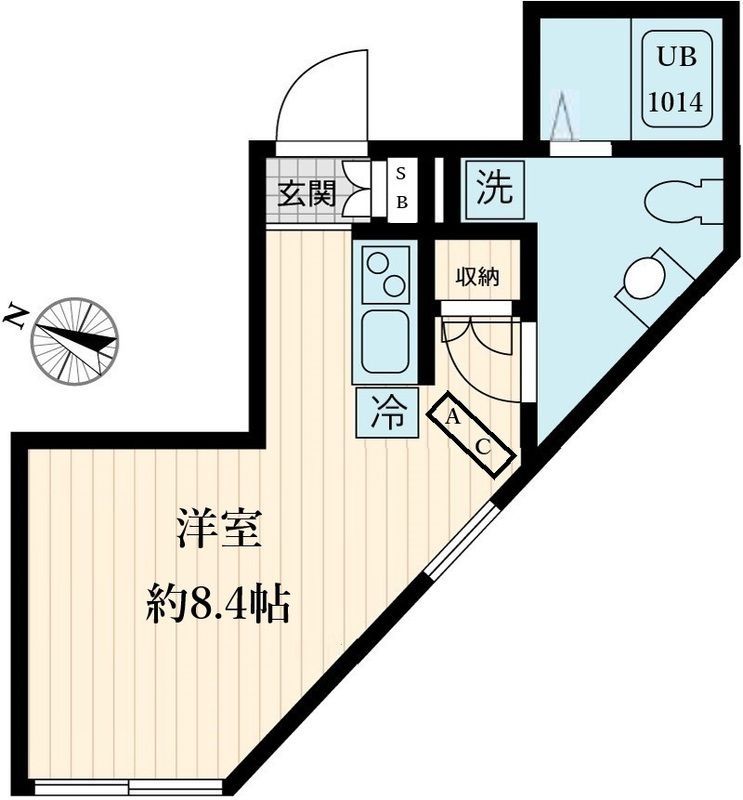 Fullea世田谷 202の間取り