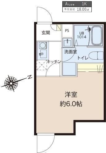 レピュア蓮根レジデンスEAST 301の間取り