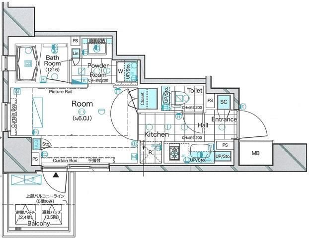 ドゥーエ三田 503の間取り