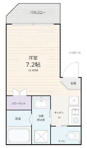 ソレイユ西大井 201の間取り