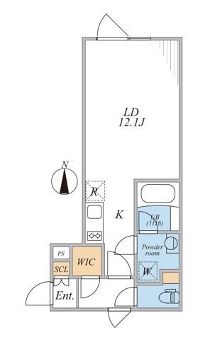 LEGALAND四谷ANNEX 305の間取り