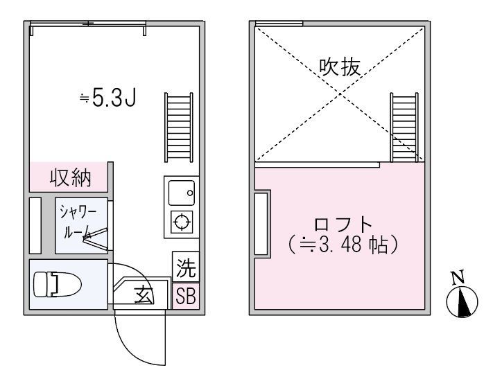 GLADO目黒 201の間取り