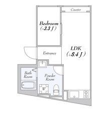 D‘sVARIE高田馬場レジデンス 104の間取り