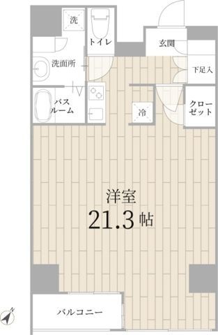 テラス銀座 801の間取り
