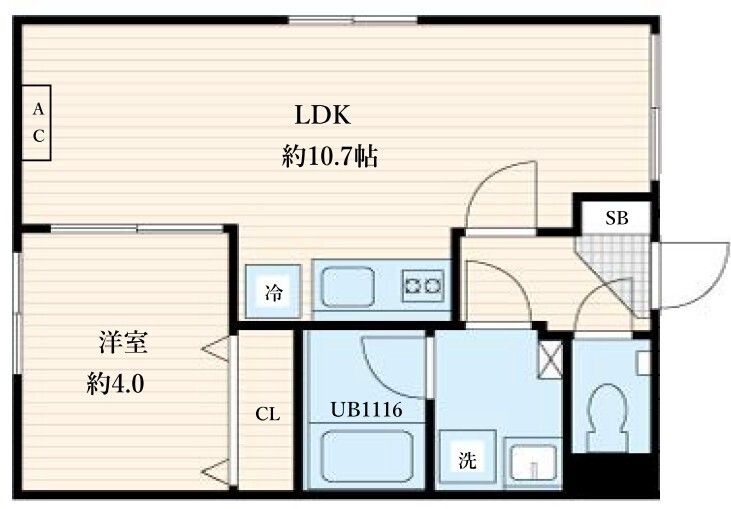 aLATO森下Ⅱ 501の間取り