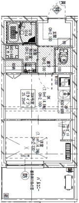 GENOVIA大森町Ⅱ 304の間取り