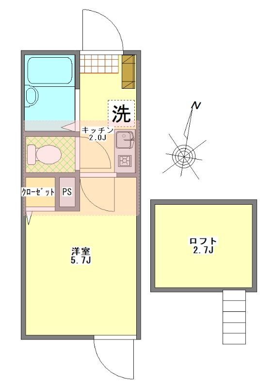フォレストテラス扇大橋 303の間取り