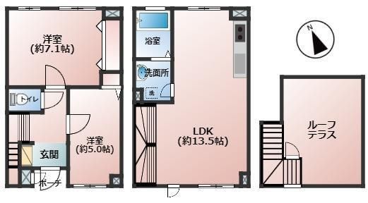 セボンソレアード西荻窪 106の間取り