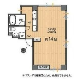 ラティオ築地 902の間取り