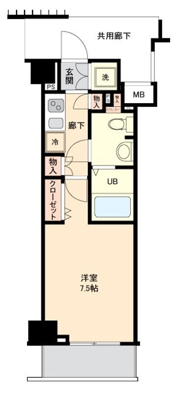 ジェノヴィア板橋本町駅前グリーンヴェール 802の間取り