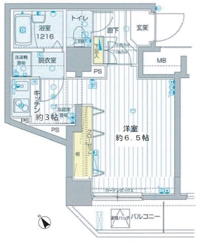 フォレシティ六本木 1001の間取り