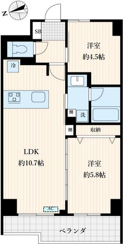 le Sud α 402の間取り