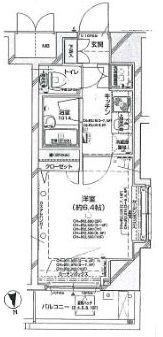 パレステュディオ早稲田ParkView 404の間取り