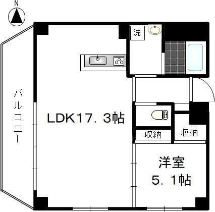 カルム日暮里レジデンス 501の間取り