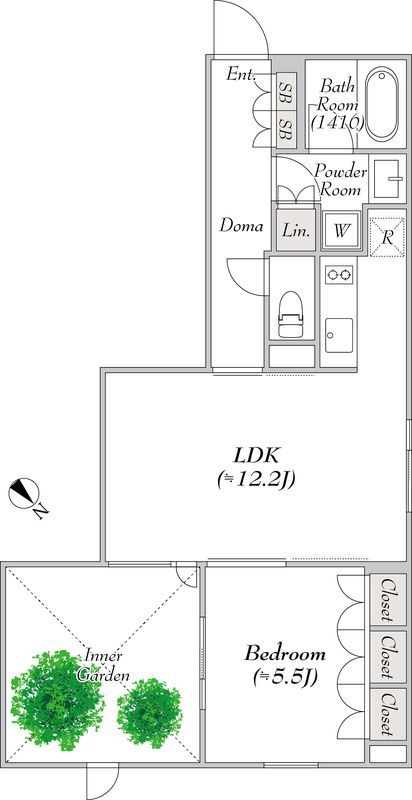 ポラスト代々木 102の間取り
