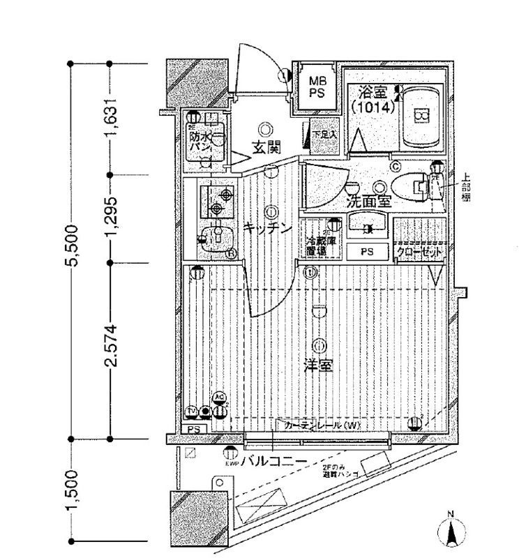 クレアシオン渋谷神山町 502の間取り