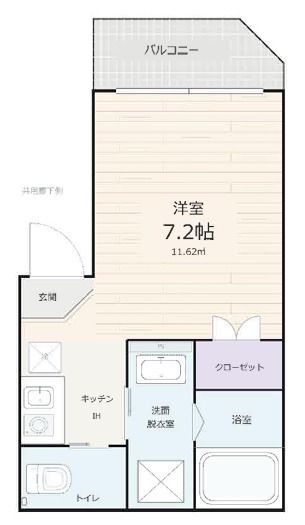 ソレイユ西大井 302の間取り