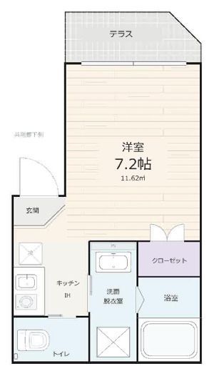 ソレイユ西大井 102の間取り