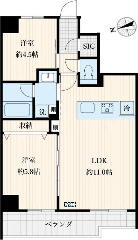 le Sud α 302の間取り