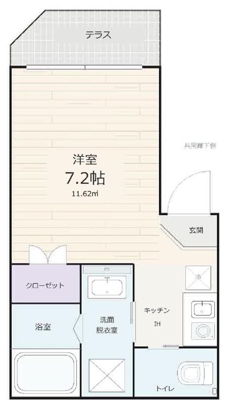 ソレイユ西大井 101の間取り