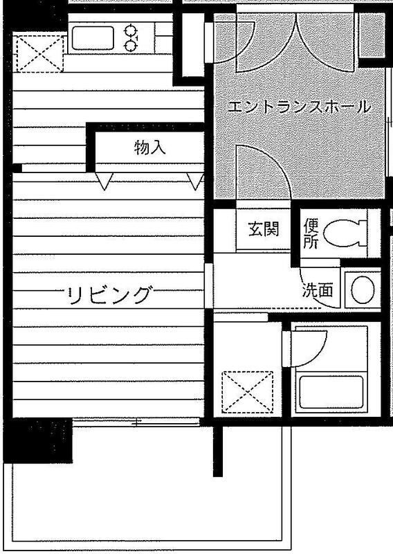コンフォール深川 101の間取り