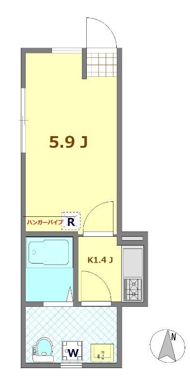 ミレハイムB 104の間取り